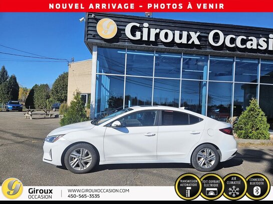 HYUNDAI ELANTRA SEL/VALUE/LIMITED Preferred BA avec ensemble Soleil et sécurité 2019 Blanc