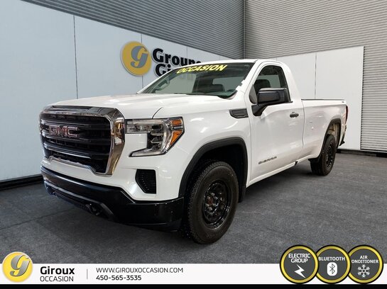 GMC SIERRA K1500 cabine classique 4RM 140 po 2019 Blanc