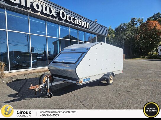2013 Mission Trailer single place enclosed remorque 1 place White