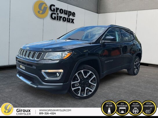 Jeep Compass LIMITED 4X4 / CUIR / TOIT 2017 Noir